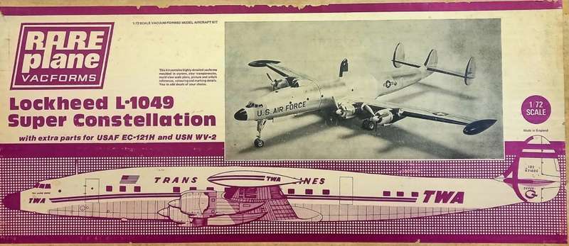 Lockheed L.1049 Super Constellation - 1/72 Scale (RPL1049)(Rare Planes)