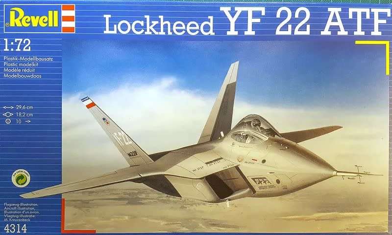 Lockheed YF-22 ATF - 1/72 Scale (REV4314)(TH2129)(Revell)