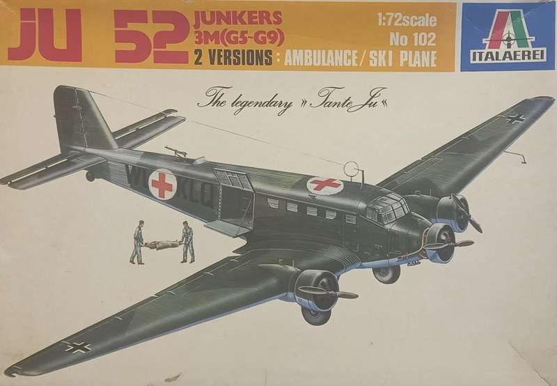Junkers Ju.52/3m (G5-G9) - 1/72 Scale (IT102A)(Italeri)