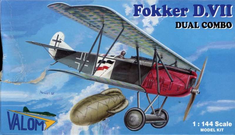 Fokker D.VII - 1/144 Scale Double kit (VAL14403)(TH2196)(Valom) - REDUCED PRICE
