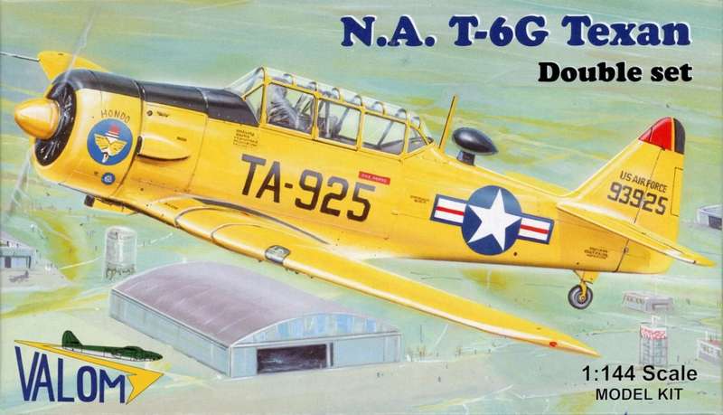 North American T-6G Texan - 1/144 Scale Double kit (VAL14408)(TH2201)(Valom) - REDUCED PRICE