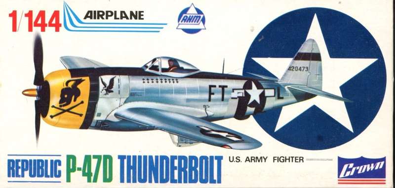 Republic P-47D Thunderbolt - 1/144 Scale (K-404)(TH2177)(AHM Minikits ) - REDUCED PRICE
