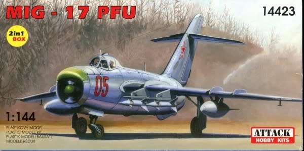 MiG-17PFU & Shenyang J-5 - 1/144 Scale 2 KITS IN BOX (Attack Hobby Kits)(AT14423)(TH2170)