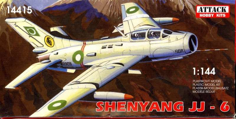 Shenyang JJ6 & MiG-19UTI - 1/144 2 KITS (TH2165)(AT14415/14422)(Attack Hobby Kits) - REDUCED PRICE