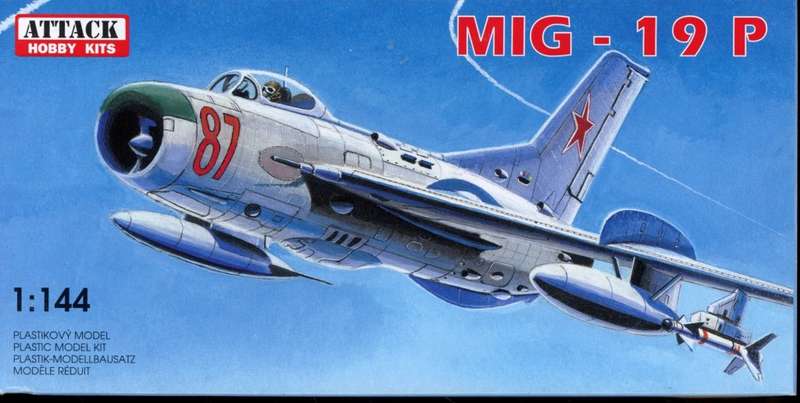 MiG-19P - 1/144 Scale (AT14416)(TH2167)(Attack Hobby Kits) - REDUCED PRICE