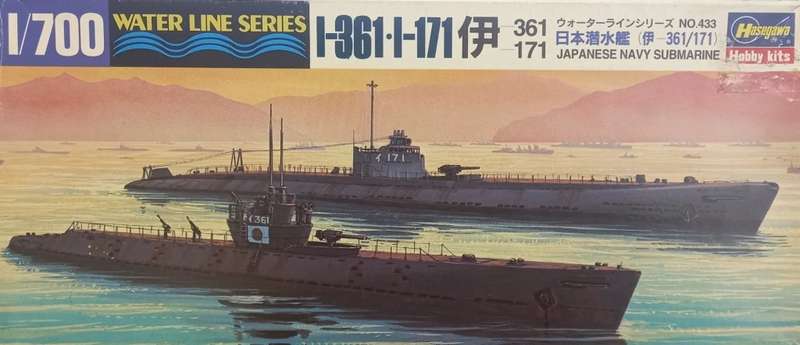 I-361 & I-171 Japanese Submarines - 1/700 Scale (HAS433)(Hasegawa)