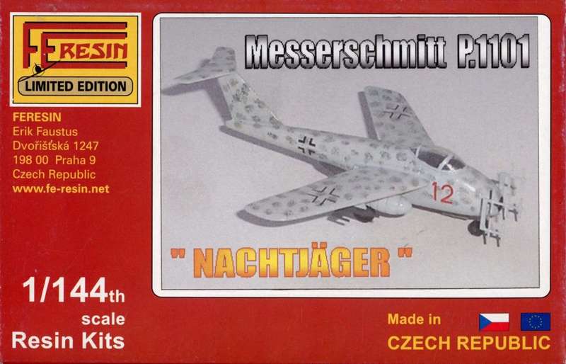 Messerschmitt P.1101 Nachtjaeger - 1/144 Scale (FE144078)(TH2227)(FE Resin) - REDUCED PRICE