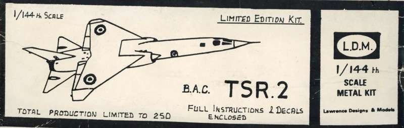 BAC TSR-2 -1/144 scale (Lawrence Design & Models)(TH2207)