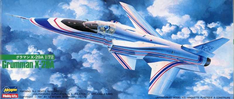 Grumman X-29A - 1/72 Scale (HAS620)(TH2210)(Hasegawa)