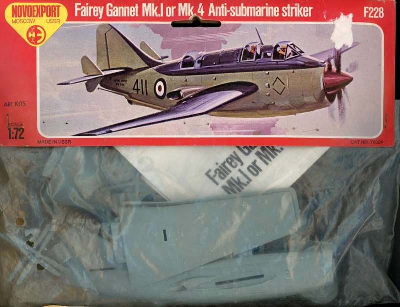 Fairey Gannet Mk.1/Mk.4 - 1/72 Scale (NOVF228)(TAS051020)(Novo)