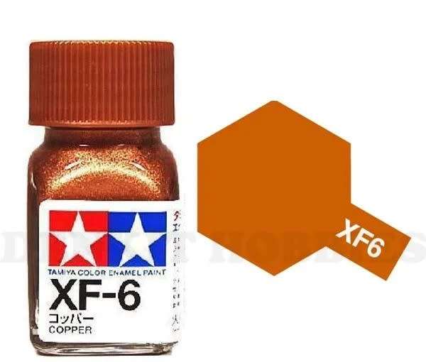 Metallic Copper Enamel Paint 10ml (Tamiya)(EXF-6)