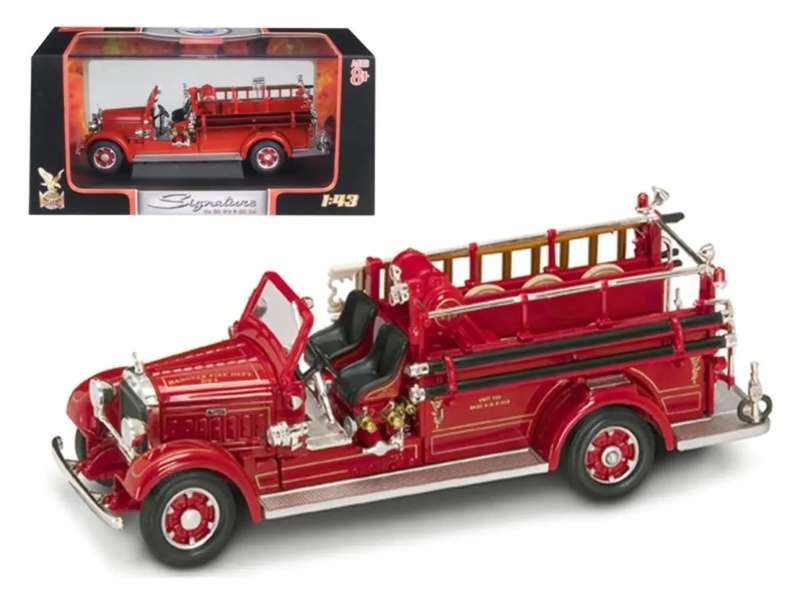 Mack Type 75BX Fire Truck 1935 - 1/43 Scale (YAT43001)(Yat Ming)