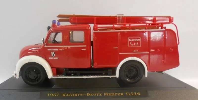 Magirus-Deutz Merkur TLF 16 1961 - 1/43 Scale (Yat Ming)(YAT43010A)(Yat Ming)