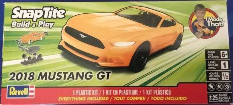 Ford Mustang 2018 Snap-kit - 1/25 Scale (REV85-1996)(Revell)