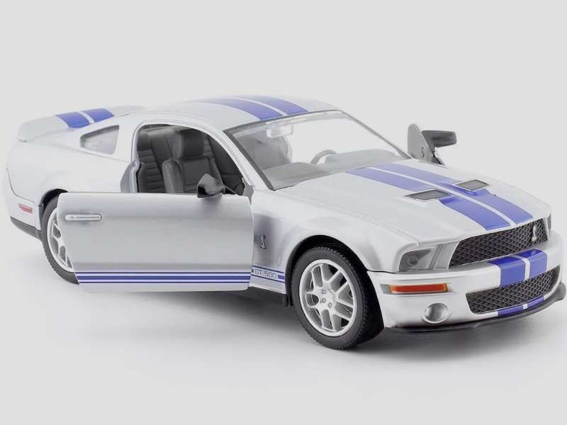 Shelby GT 500 (Silver) 2007 - 1/24 Scale (YAT24208)(Yat Ming)