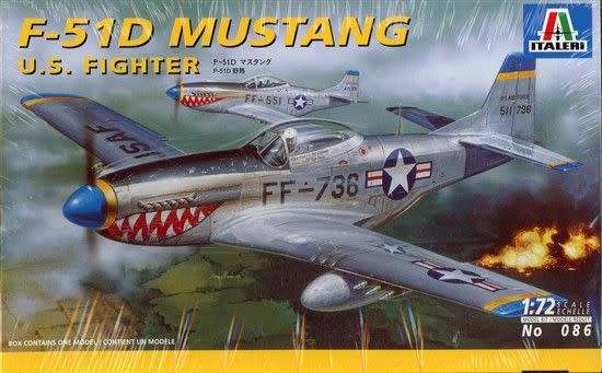 F-51D Mustang - 1/72 Scale (IT086)(Italeri)