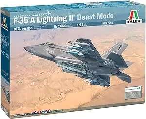 F-35A Lightning II `Beast Mode` - 1/72 Scale (IT1464)(Italeri)