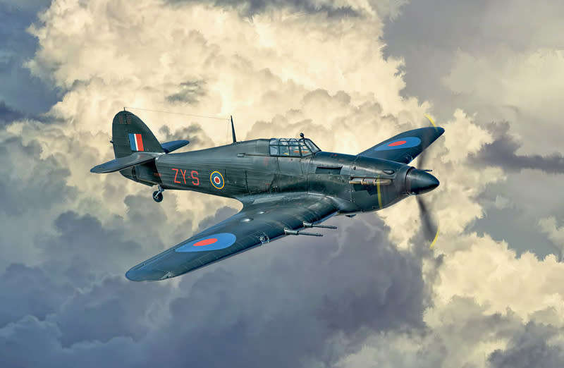 Hurricane Mk.IIc with Photo-etched Parts - 1/48 Scale (IT2828)(Italeri)