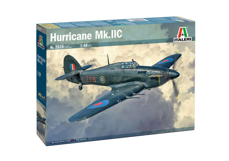 Hurricane Mk.IIc with Photo-etched Parts - 1/48 Scale (IT2828)(Italeri)