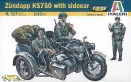 Zundapp with Sidecar - 1/35 Scale (IT317)((Italeri)