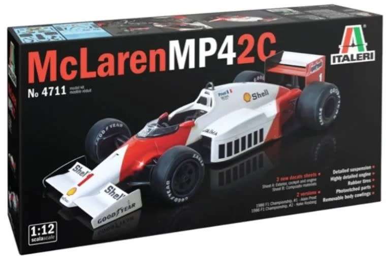 McLaren MP4/2C Prost/Rosberg with Photo-etched Parts - 1/12 Scale (IT4711)(Italeri)