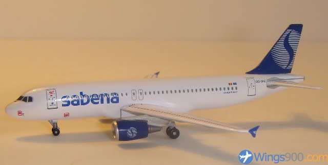 Airbus A320-214 Sabena - 1/400 Scale (DW55397)(Dragon Wings)