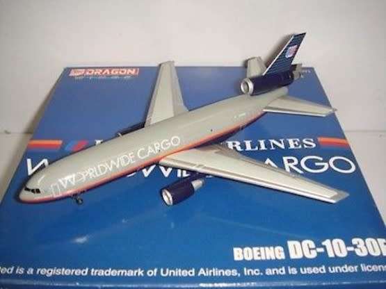 Douglas DC-10-30F United Airlines Worldwide Cargo - 1/400 Scale (JX008)(Jet X / Dragon Wings)