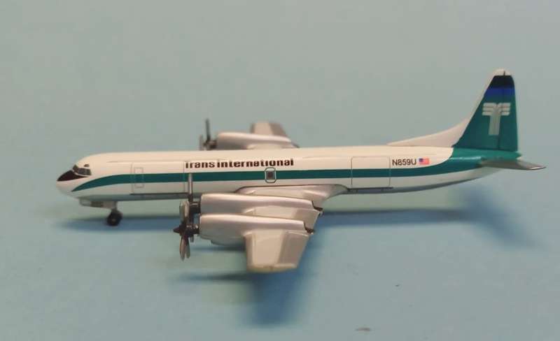 LockheedL-188C Electra Transamerica - 1/400 Scale (JXM153)(TAS4378)(Jet-X)