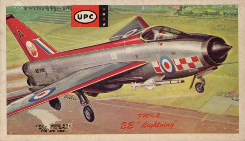 EE Lightning F.Mk.3 - 1/100 Scale (UPC7034-39)(TH2286)(UPC) - REDUCED PRICE