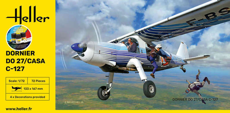 Do27/Casa C-127 Starter Kit- 1/72 Scale (HEL30304)(Heller)