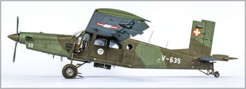 Pilatus PC-6 B2/H2 Turbo Porter Starter Kit- 1/48 Scale (HEL35410)(Heller)