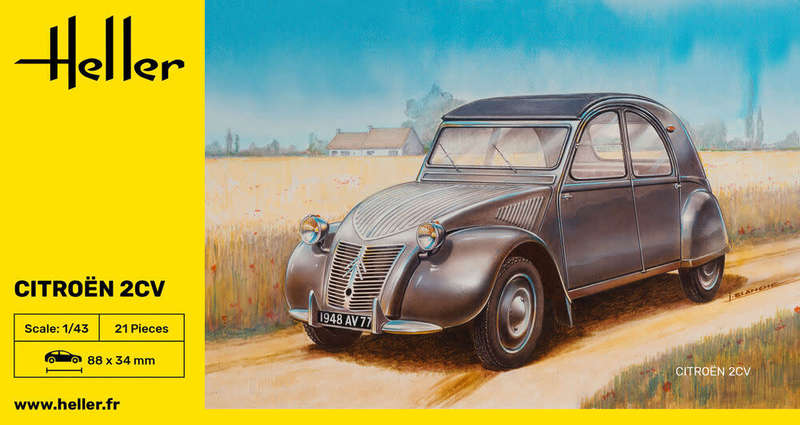 Citroen 2 CV - 1/143 Scale (HEL80175)(Heller)