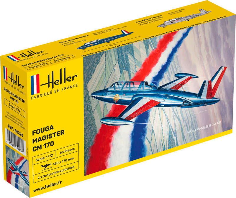 Fouga & CIE  Fouga Magister - 1/172 Scale (HEL80220)(Heller)