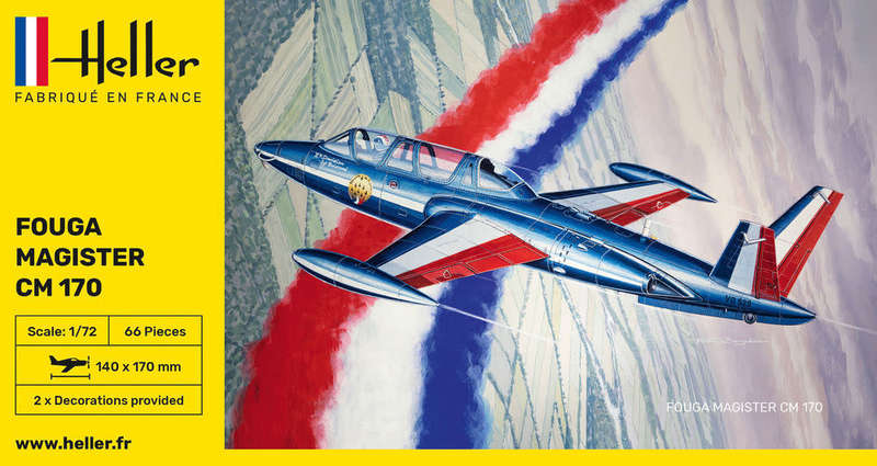 Fouga & CIE  Fouga Magister - 1/172 Scale (HEL80220)(Heller)