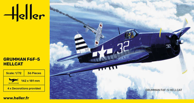 Grumman F6F Hellcat - 1/172 Scale (HEL80272)(Heller)