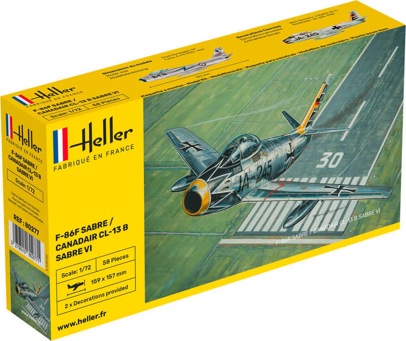 North American F-86F Sabre - 1/172 Scale (HEL80277)(Heller)