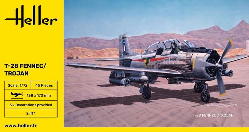 North American T-23 Trojan - 1/172 Scale (HEL80279)(Heller)