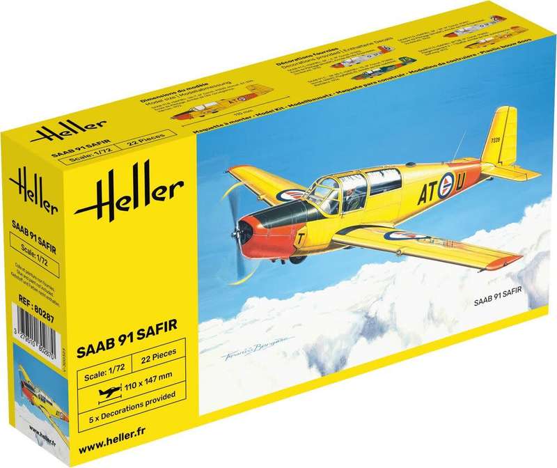 SAAB Safir 91 - 1/172 Scale (HEL80287)(Heller)