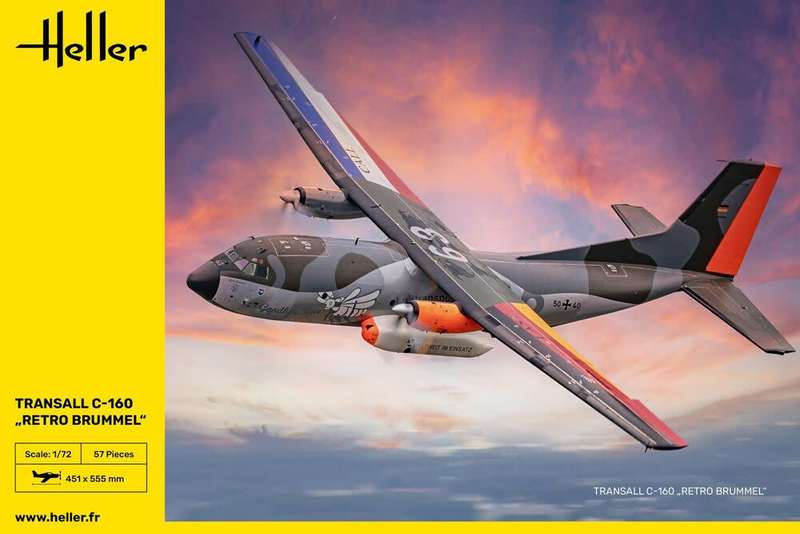 Transall C-160 Retro Brummel - 1/172 Scale (HEL80358)(Heller)