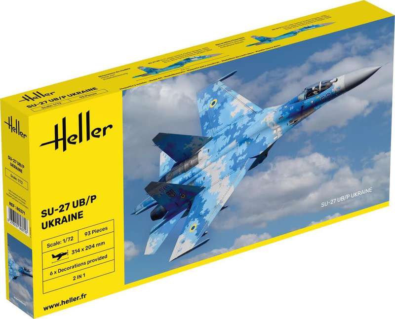 Sukhoi SU-27- 1/72 Scale (HEL80371)(Heller)