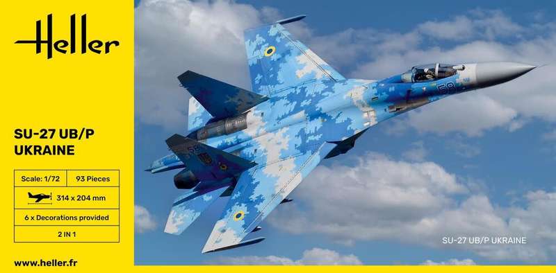 Sukhoi SU-27- 1/72 Scale (HEL80371)(Heller)