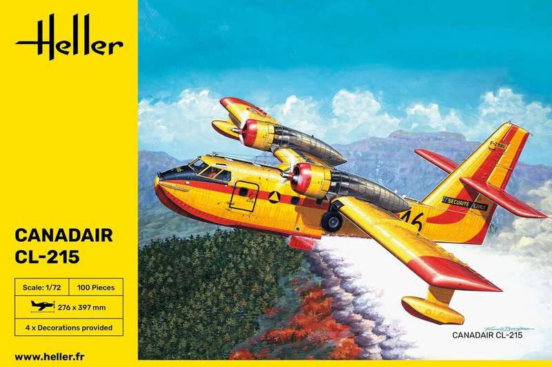 Canadair CL-215- 1/72 Scale (HEL80373)(Heller)