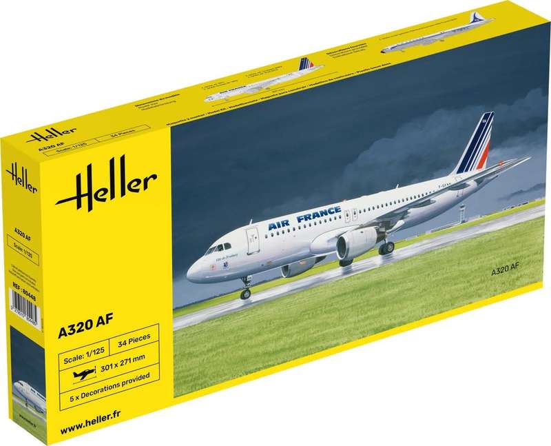 Airbus A320 - 1/125 Scale (HEL80448)(Heller)