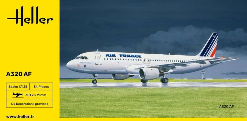 Airbus A320 - 1/125 Scale (HEL80448)(Heller)
