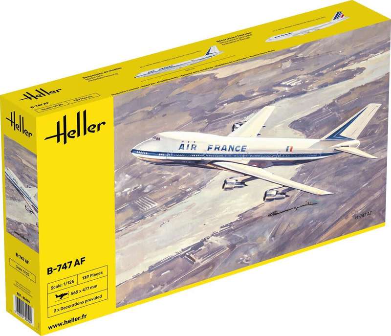 Boeing B-747 AF - 1/125 Scale (HEL80459)(Heller)
