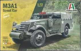 M3A1 Scout Car - 1/72 Scale (IT7063)(TAS018981)(Italeri)