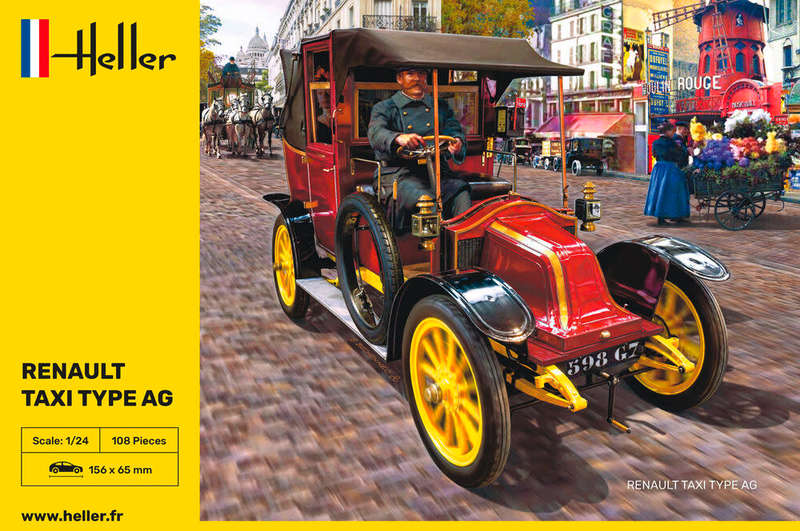 Renault Taxi Type - 1/24 Scale (HEL30705)(Heller)