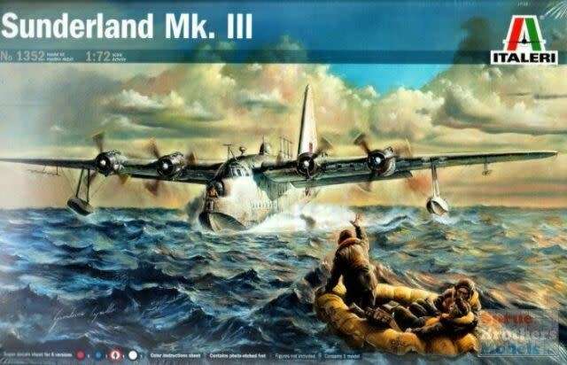 Sunderland Mk.III - 1/72 Scale (IT1352)(PG1009)(Italeri)
