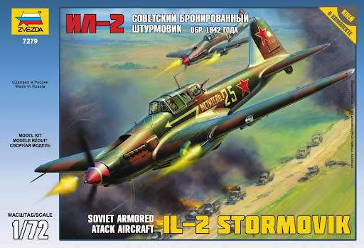 IL-2 Stormovik - 1/72 Scale (ZV7279 PG1002)(Zvezda)