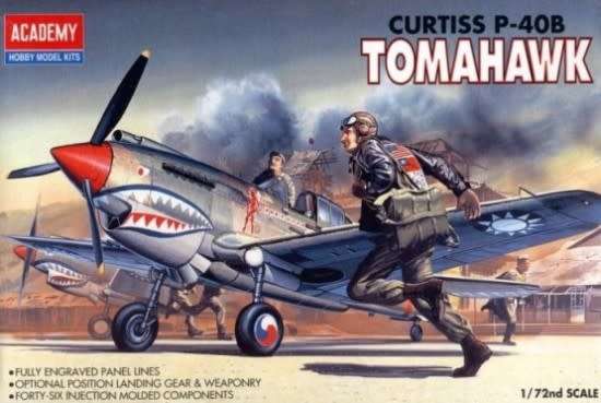 Curtiss P-40 Tomahawk - 1/72 Scale (Academy)(ACAD1655)